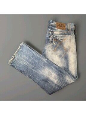 Akoo Brand Jeans 38x34 Distressed